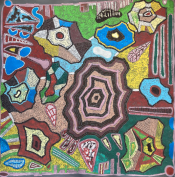 Œuvre contemporaine nommée « Terre fertile », Réalisée par SHAMANDRA