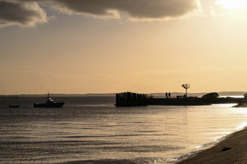 Œuvre contemporaine nommée « Pleine mer au soleil couchant », Réalisée par MARIE LABARTHE-PON