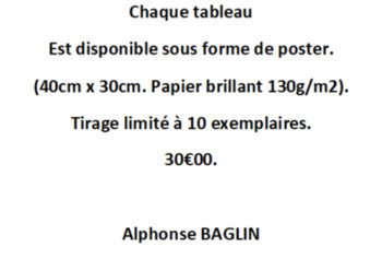 Œuvre contemporaine nommée « Réclame 2 », Réalisée par BAGLIN