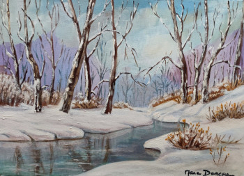 Œuvre contemporaine nommée « " Neige endormie .." », Réalisée par MARC DANCRE