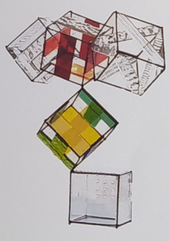 Œuvre contemporaine nommée « Equilibrio », Réalisée par HERVé GUIGALL