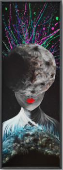 Œuvre contemporaine nommée « La femme lune », Réalisée par CINDY BOUCHET