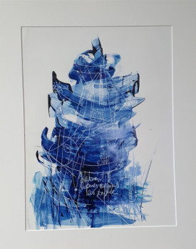 Œuvre contemporaine nommée « Babel esquisse 2 », Réalisée par FRéDéRIC HAIRE