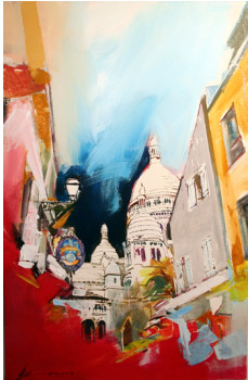 Œuvre contemporaine nommée « LES RUELLES », Réalisée par GEFE