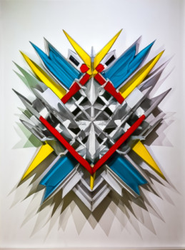 Œuvre contemporaine nommée « etude preparatoire origami 11 », Réalisée par TEDRUB