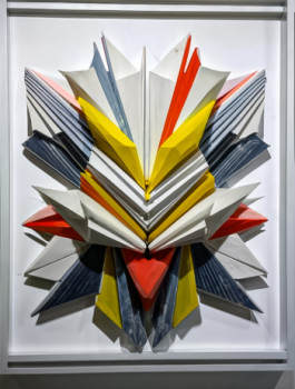 Œuvre contemporaine nommée « origami 12 1 », Réalisée par @TEDRUB, MR PAINT, WISS, MAITRE COUQUE