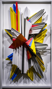 Œuvre contemporaine nommée « origami 12 2 », Réalisée par @TEDRUB, MR PAINT, WISS, MAITRE COUQUE