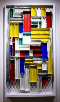 Œuvre contemporaine nommée « origami 3 », Réalisée par TEDRUB