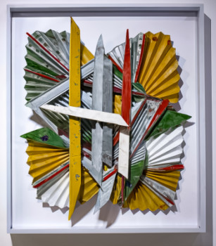 Œuvre contemporaine nommée « origami 7 », Réalisée par TEDRUB
