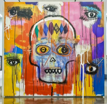 Œuvre contemporaine nommée « pandemik 3 », Réalisée par TEDRUB