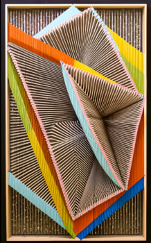 Œuvre contemporaine nommée « origami 24 », Réalisée par TEDRUB