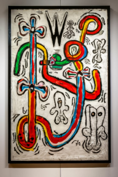 Œuvre contemporaine nommée « pandemik 9 », Réalisée par TEDRUB