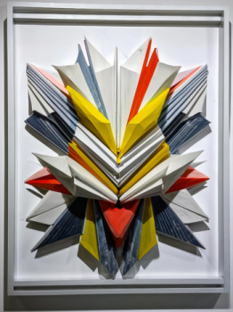 Œuvre contemporaine nommée « etude preparatoire origami 11 1 », Réalisée par @TEDRUB, MR PAINT, WISS, MAITRE COUQUE