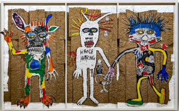 Œuvre contemporaine nommée « pandemik 50 », Réalisée par TEDRUB