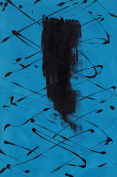 Œuvre contemporaine nommée « Au dessus du bleu », Réalisée par GUY DELAROQUE