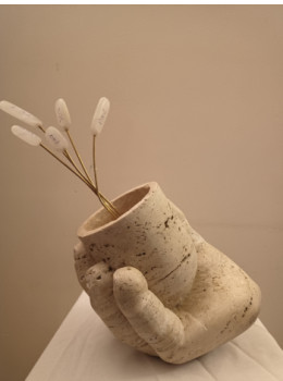Œuvre contemporaine nommée « DONNES MOI LA PAIX », Réalisée par YERBANGA SCULPTURE