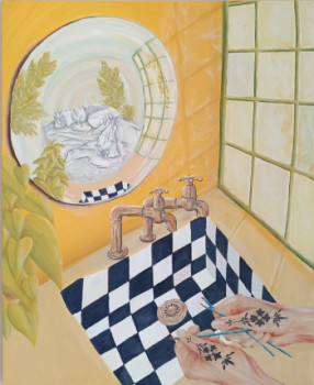 Œuvre contemporaine nommée « " il est temps de laver ses pinceaux " », Réalisée par ZOé SCHNEIDER