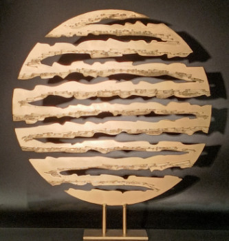 Œuvre contemporaine nommée « LA BRUME d'OR », Réalisée par LONZI