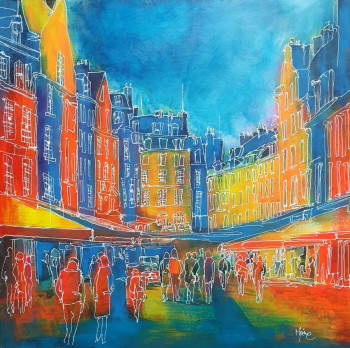 Œuvre contemporaine nommée « Honfleur en couleurs », Réalisée par FRéDéRIC HAIRE