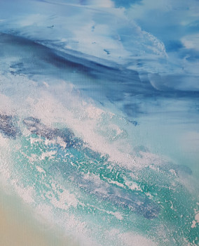 Œuvre contemporaine nommée « La mer », Réalisée par MONALINE