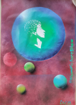 Œuvre contemporaine nommée « Dans ma bulle », Réalisée par ESCA
