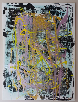 Œuvre contemporaine nommée « Pollock et bipolarité », Réalisée par IN MEDI@S RES