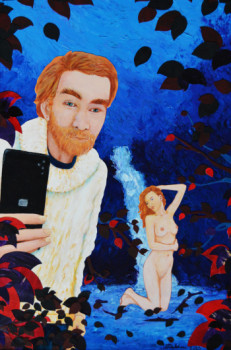 Œuvre contemporaine nommée « Le dernier selfie d'automne 2 », Réalisée par MICHEL BOETTCHER