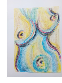 Œuvre contemporaine nommée « La vie 2 », Réalisée par RICCARDI