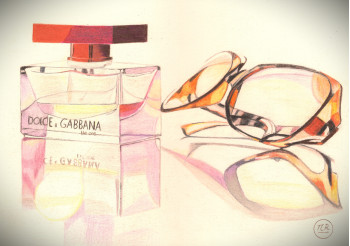 Œuvre contemporaine nommée « Parfum pour femme à lunettes ? », Réalisée par PIRDESSINS