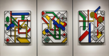Œuvre contemporaine nommée « C A des Allues triptyque 1 », Réalisée par TEDRUB