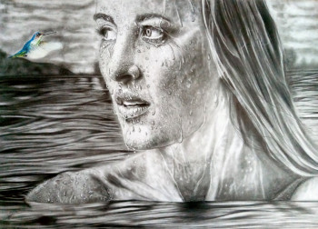 Œuvre contemporaine nommée « Colibrí 1 », Réalisée par LUCIANO B. R.