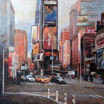Œuvre contemporaine nommée « "Times Square" 1 », Réalisée par MIGUEL SANTOS