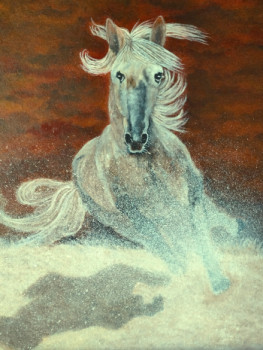 Œuvre contemporaine nommée « CHEVAL III escapade », Réalisée par MARIE COLIN