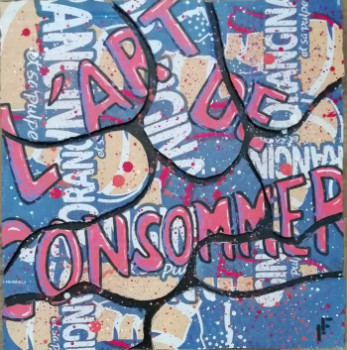 Œuvre contemporaine nommée « L'ART DE CONSOMMER 5 », Réalisée par FF