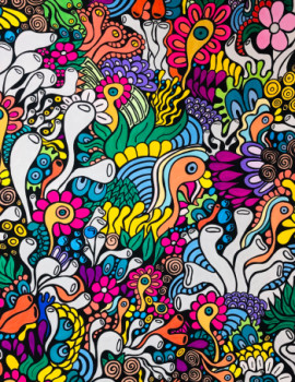 Œuvre contemporaine nommée « Illusion d’ame », Réalisée par BY FLEURES