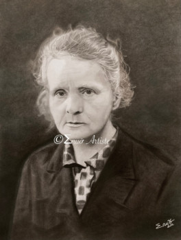 Œuvre contemporaine nommée « Marie Curie », Réalisée par ʃNUõ