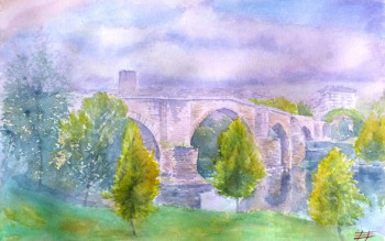 Œuvre contemporaine nommée « "Puente romano de Orense" », Réalisée par FéLIX