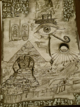 Œuvre contemporaine nommée « Egipto », Réalisée par LONE WOLVESART