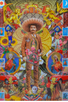Œuvre contemporaine nommée « Zapatistas y Guadalupanos », Réalisée par ERNESTO MUñIZ