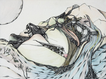 Œuvre contemporaine nommée « Montaña de Istán », Réalisée par VALERIE ABADIE