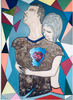 Œuvre contemporaine nommée « Amour et tendresse », Réalisée par ALAIN EYNAUD