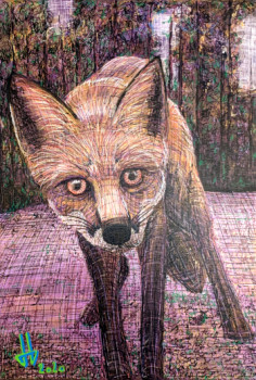Œuvre contemporaine nommée « Baby fox », Réalisée par JULIEN GILLES