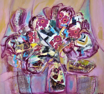 Œuvre contemporaine nommée « Bouquet », Réalisée par MONIQUE CHEF
