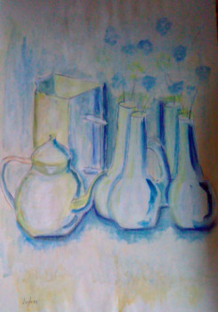 Œuvre contemporaine nommée « les vases - », Réalisée par LUC LUFA