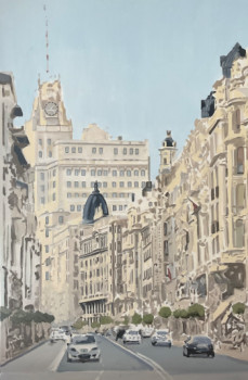 Œuvre contemporaine nommée « Gran Vía », Réalisée par SAEZMARTINEZ.FJ