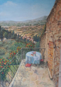 Œuvre contemporaine nommée « Le balcon », Réalisée par NORIART
