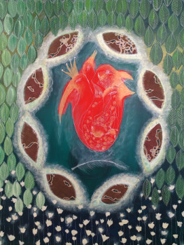 Œuvre contemporaine nommée « "Le coeur se métamorphose". », Réalisée par JULIE BOTTON