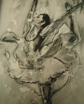 Œuvre contemporaine nommée « Danseuse », Réalisée par MONIQUE CAMBRAI