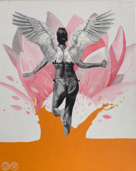 Œuvre contemporaine nommée « Lotus wings », Réalisée par FRUNCK