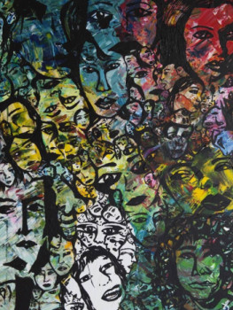Œuvre contemporaine nommée « « Des figures et » », Réalisée par IMANE DAOUDI